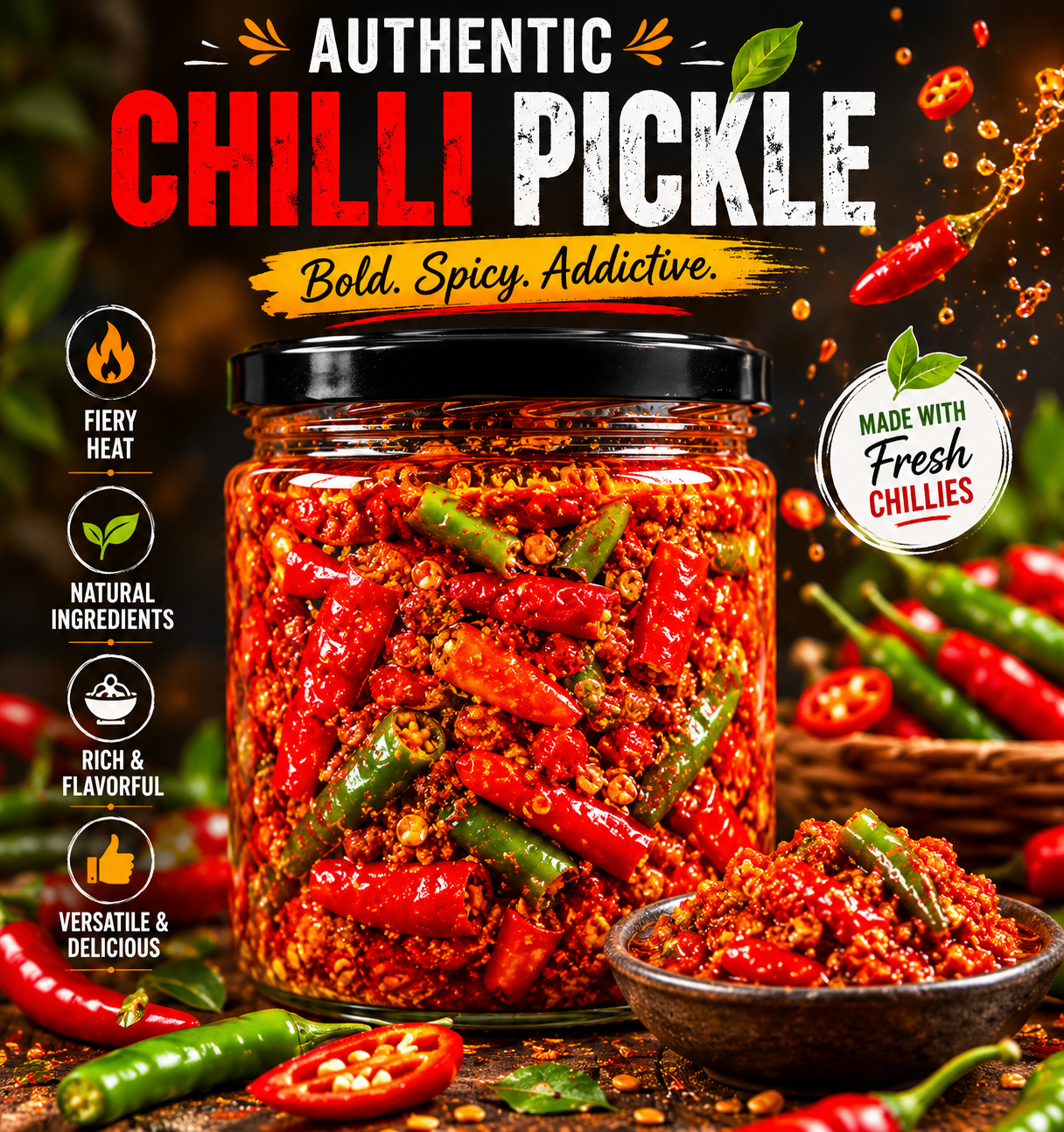 Chili pickle |“Tangy, Spicy & Totally Addictive”| ঝাল-মশলাদার কাঁচা লঙ্কার আচা